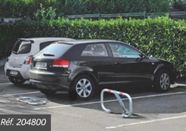 Bloc parking BPE - tube acier galvanisé avec bandes réflectos et 3 systèmes d'ouverture_1