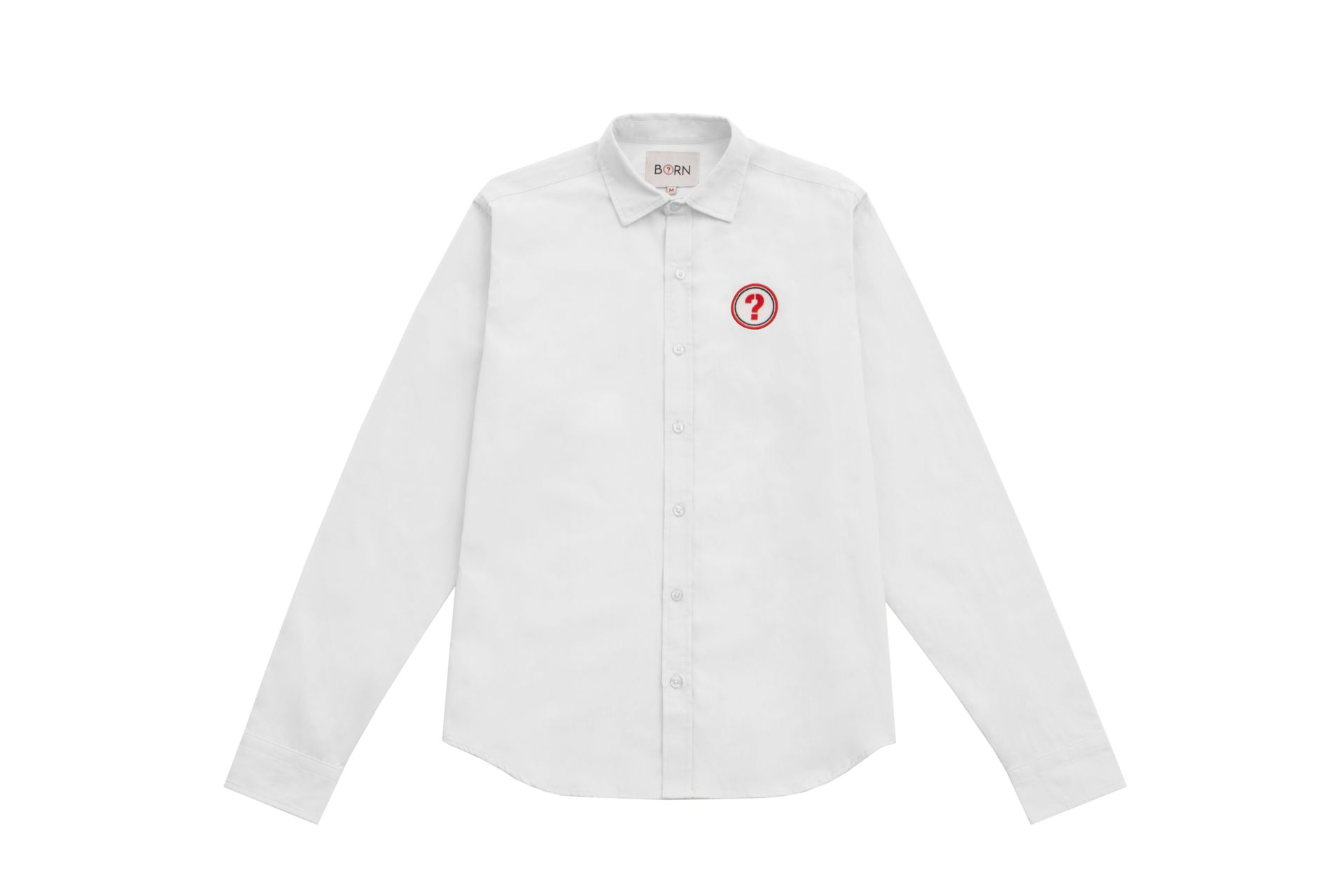 Chemise unisexe London - 100% coton biologique - Concept patch à scratch personnalisable_1