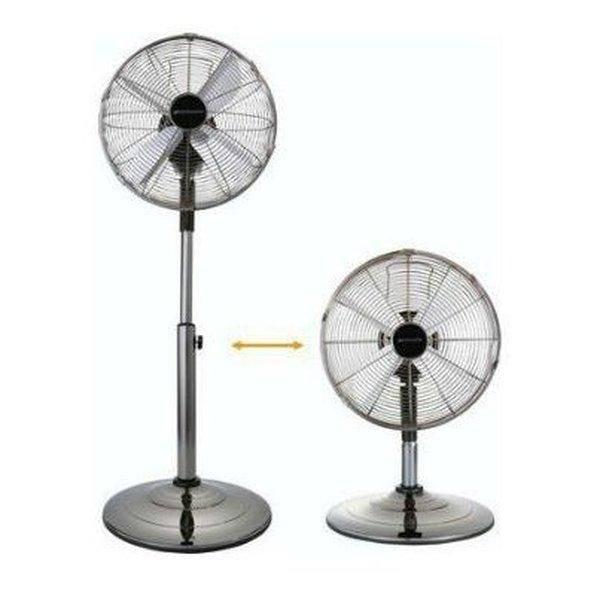 Ventilateur Bionaire convertible bureau ou sur pied - chromé noir - Diam.30cm - 35 Watts_1