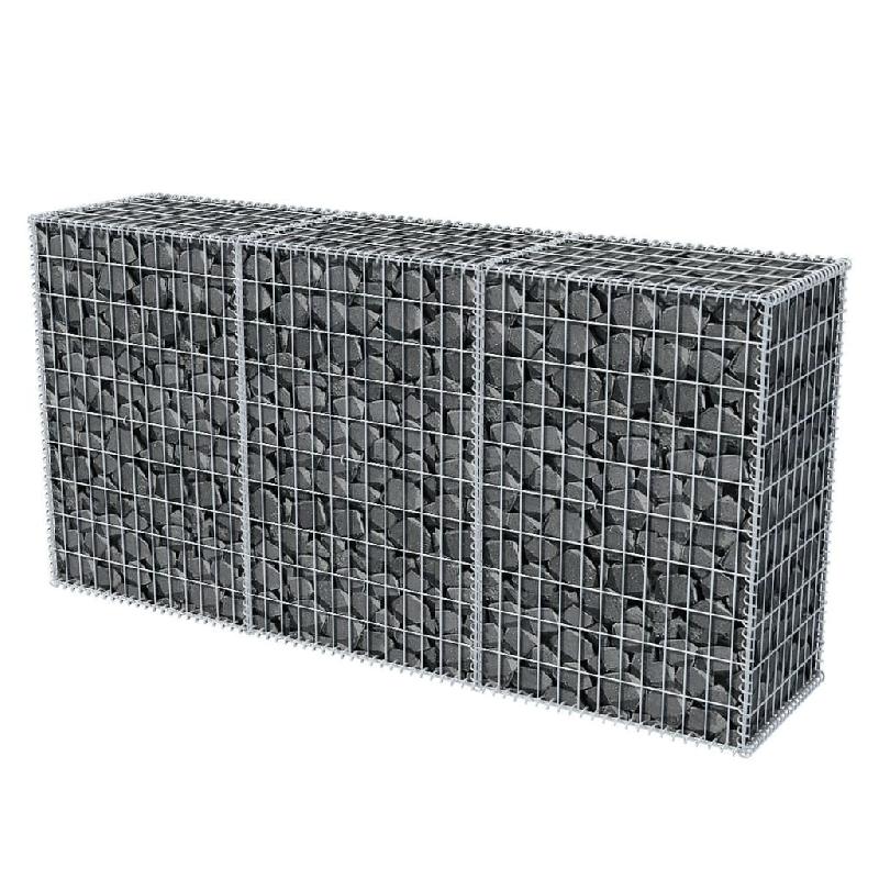 Vidaxl panier de gabion acier galvanisé 200x50x100 cm 142552_1