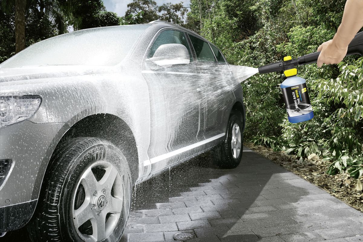 Canon à mousse Connect'n'Clean Käercher - poids 1,3 kg - kit avec shampoing auto 3 en 1_1