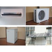 Climatiseur solaire hors réseau - Jiaxing New Light Solar Power Technology - 12000 BTU - Avec panneaux solaires PV et batteries Gel_1