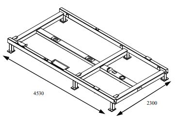 Combiné 2F - Machines pour palettes Platon - Poids 1650 kg - Dimensions 4530x2300 mm_1