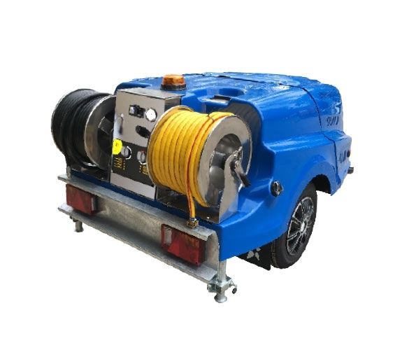 Remorque hydrocureuse de 50m de tuyau haute pression - ctr-c_1