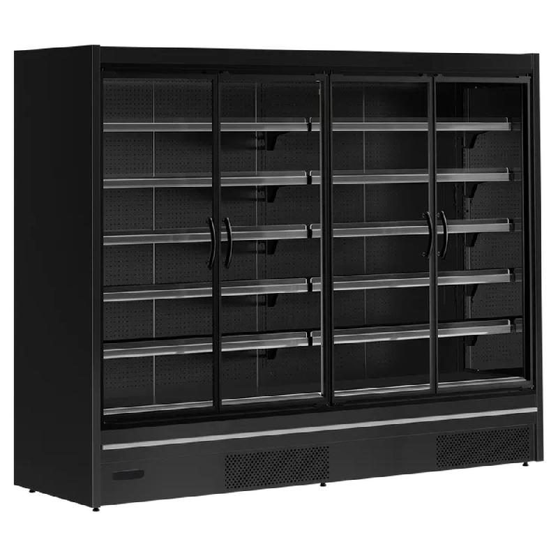 Vitrine réfrigérée 4 portes - 1480L - Noir | Tefcold - MDCA2500HB_1