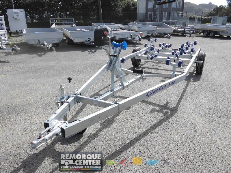 Chariot de mise à l'eau multi-rouleaux - G1000MA14 - 1 essieu - PTAC : 1350 Kg - Sun Way - GOLDONEALU1P_1