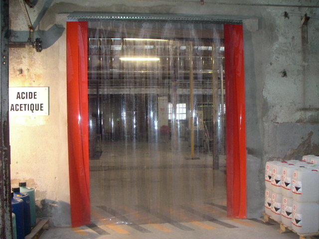 Porte à lanières pvc souple_0