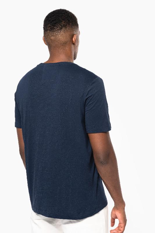 T-shirt slub écoresponsable homme - Col rond, manches courtes, 160 g - Réf: KNS303 - Kariban_1