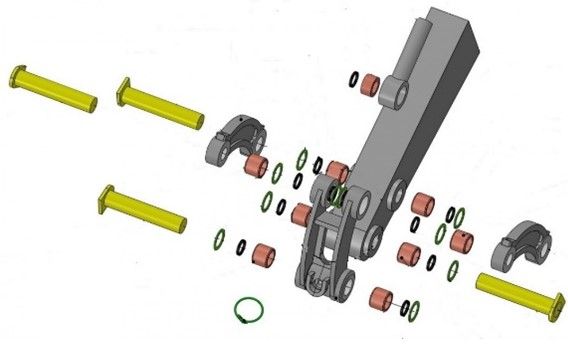 Axes et bagues adaptés aux mini pelles toutes marques