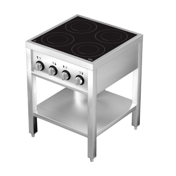 Cuisinière à induction 4 zones avec essous ouvert 7505.0035 COMBISTEEL_1