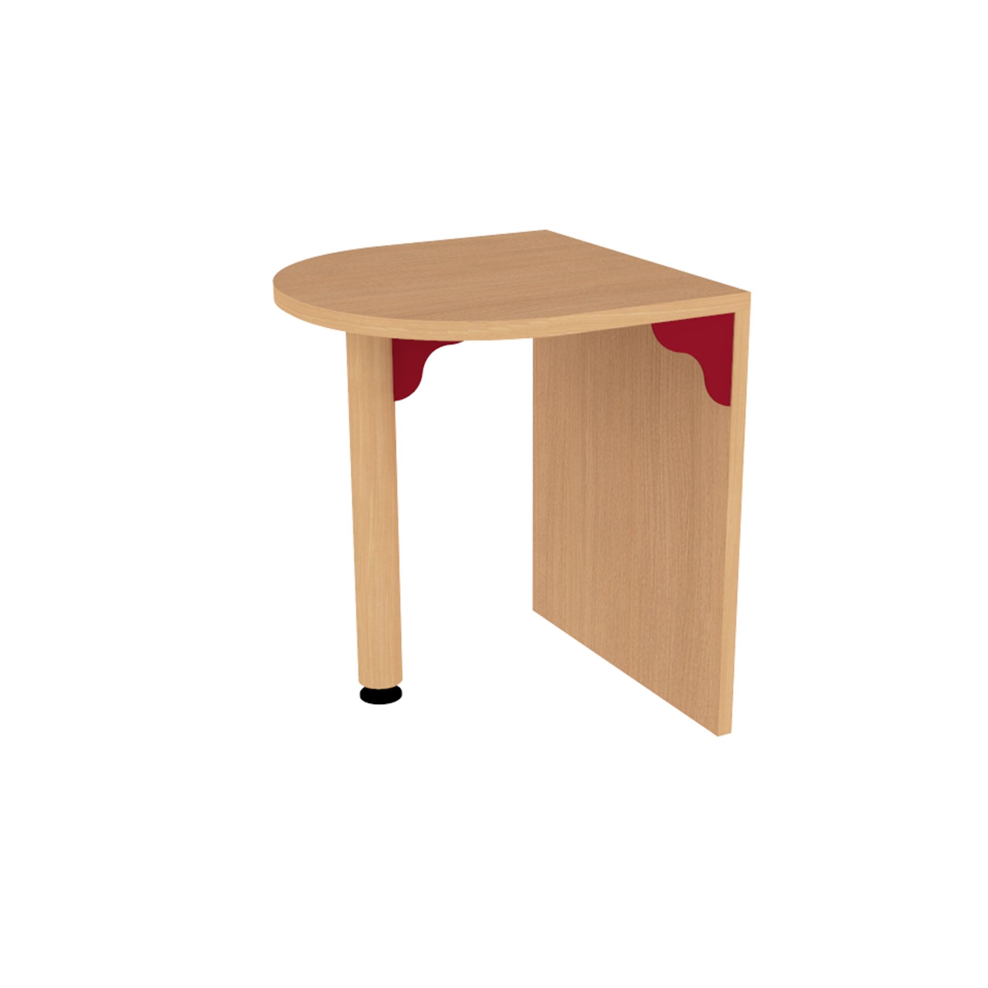 Table arrondie - Réf. JI.TA - Dimensions L420mm x H500mm x P420mm - Pour crèches et collectivités_1