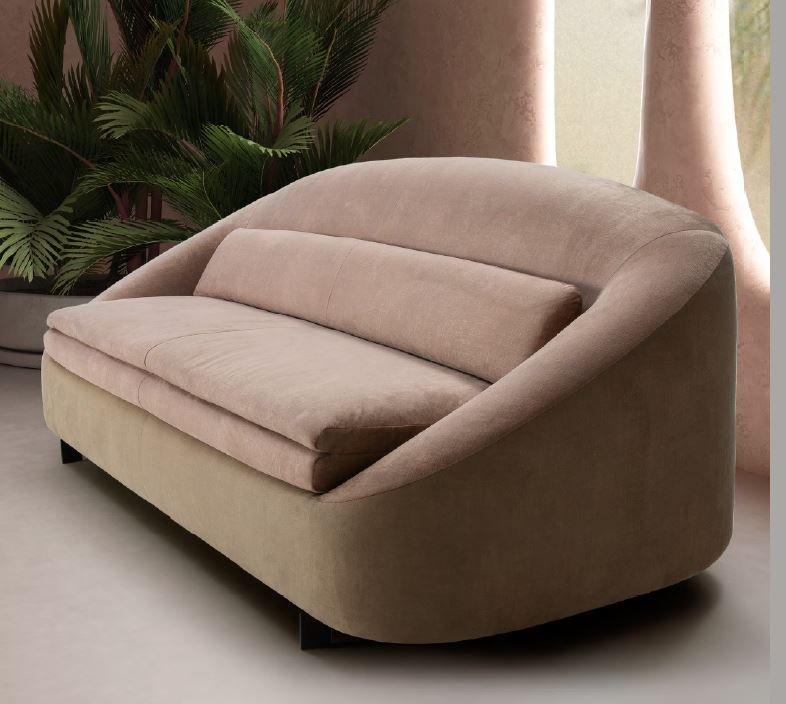 Canapé convertible Cachette 120x190 cm - Tissu personnalisable - Design contemporain - Matelas 13 cm_1