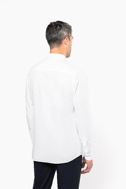 Chemise Oxford lavée manches longues - Réf: K516 - Coupe ajustée 100% coton - Marque Kariban_1