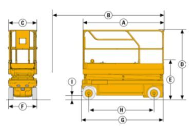 Compact 8w - nacelle ciseaux électriques - haulotte - 8,27 m_1