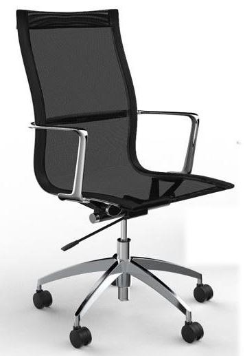 Fauteuil de bureau design EVOLE Résille - Mécanisme basculant - Référence 6490 SB M_1