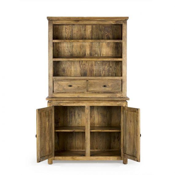 Milos - meuble présentoir vintage en bois de manguier - Francisco Segarra_1