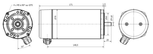 Moteur électrique courant continu ma 78-100_1