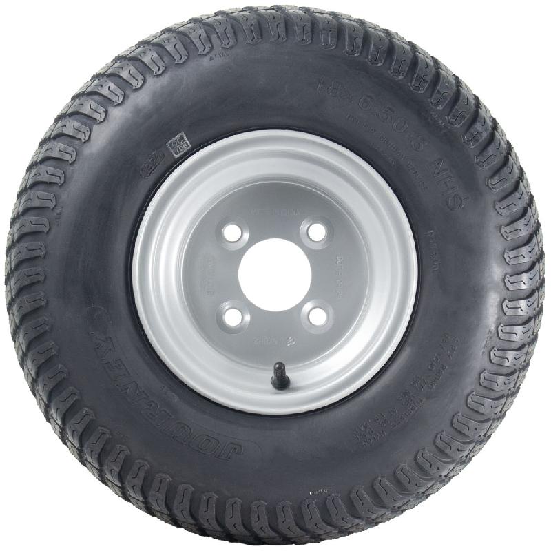 18x6.50-8 Tondeuse à gazon Pneu sur jante 4Ply Wanda P332 4x100mm PCD Rim (Set of 3)_1
