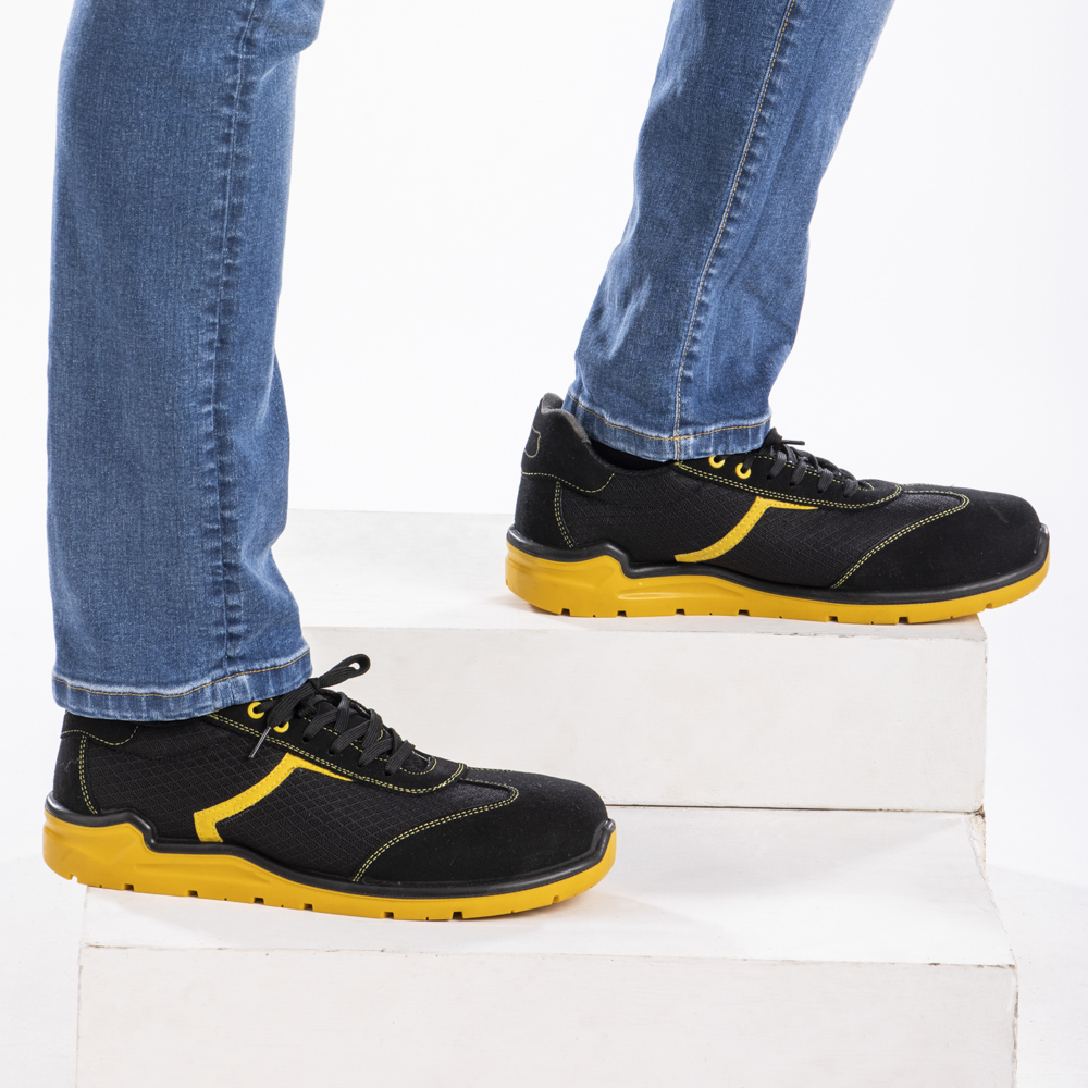 Chaussures de sécurité basses en cuir nubuck et tissu Rica Lewis Flash S1P - PPCB18 - Norme EN 20345:2011_1