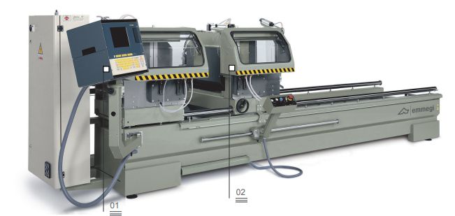 Combi Electra Star - Tronçonneuse à double tête - Emmegi - Lame de 500 mm - Coupe électronique à 3 axes_1