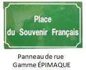 Panneaux et plaques de rue en acier émaillé à chaud - Gammes FOULQUE et ÉPIMAQUE - Inaltérables, anti-graffitis et anticorrosion_1