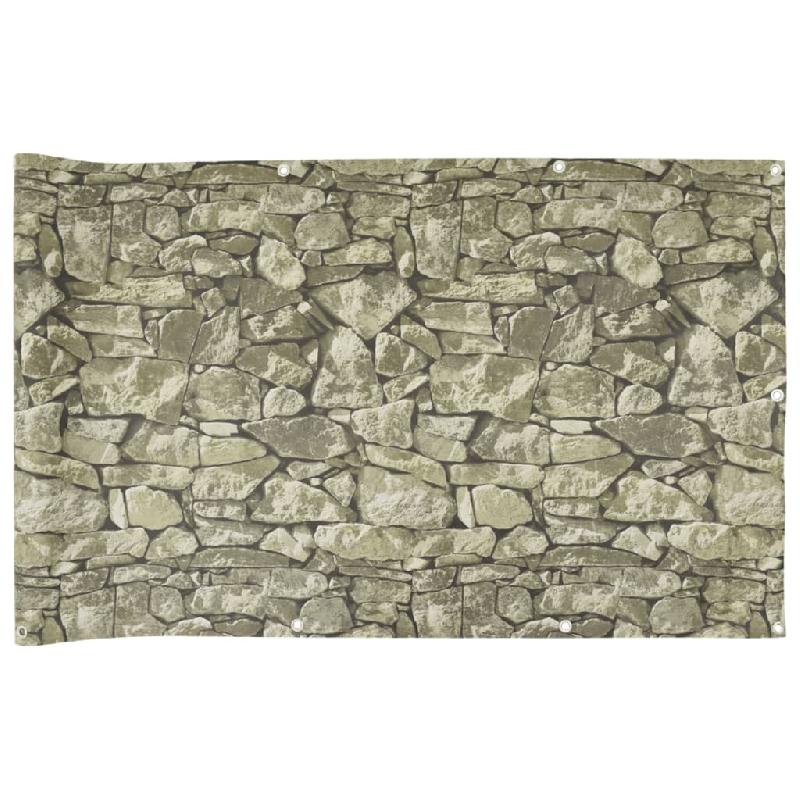 Vidaxl écran d'intimité de jardin aspect pierre 1000x75 cm pvc 4005426_1