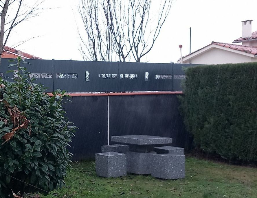 Clôture métallique - BB Metal Creation - acier thermolaqué avec découpe laser_1