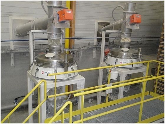 Machine de tamisage alimentaire Gyrator avec moteur vibrant