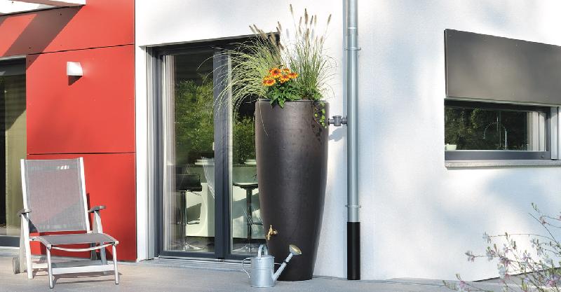 Réservoir 2 en 1 - Moka - 300L - Bac à plantes amovible - Anti-UV - Filetage intégré_1