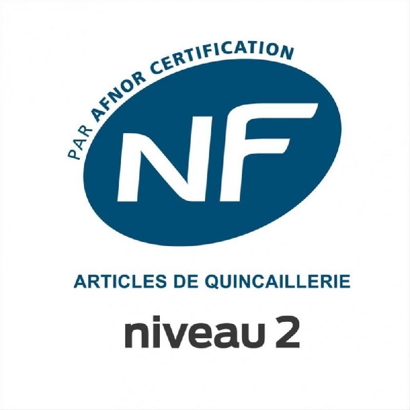 Serrure encastrée BRICARD certifiée NF - à clé - axe 40 mm - norme NF EN 12209:2004 - usage intensif et résistance à la corrosion_1