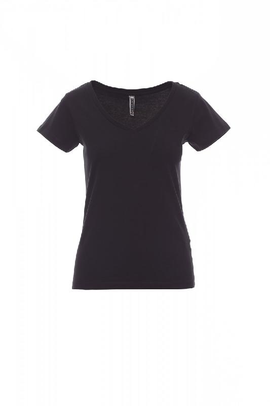 Tee-shirt pour femme - Cintré, ample col en V, manches étroites - FENCER - 000124-0401 - Payper_1