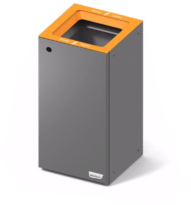 Quadrapole - poubelle tri sélectif modulaire et élégante pour le bureau - Bammens_1