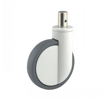 Roulette médicale pivotante, à tige_1