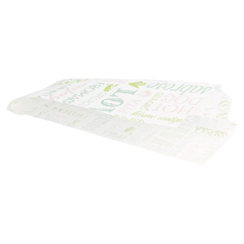 Sachet papier ingraissable Parole 2 côtés ouverts 9+3x22cm - par 500_1