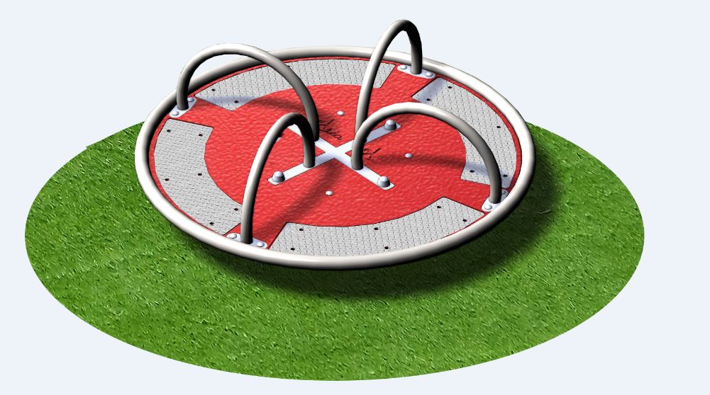 Tourniquet revêtement PE Ø1200 JOK3PE - structures de jeux à thèmes - CREA Équipements - pour enfants de 1 à 6 ans - capacité 4 enfants_1