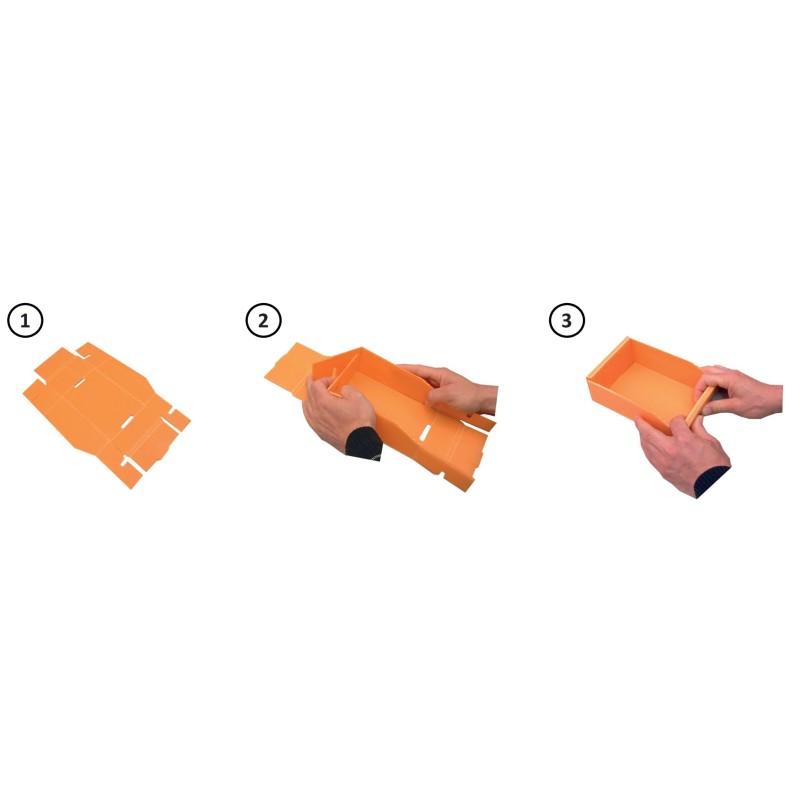 Bac polypropylène à monter de 1L à 16L - Orange / 2.8 L_1