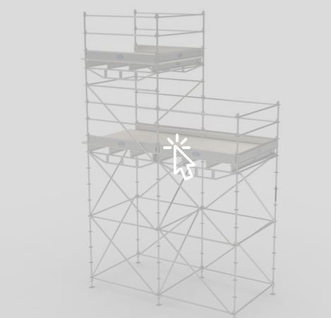 Échafaudage de chargement Multiceta - système Ceta - traverse 250/300 cm - planchers CK 33x180 et bois 5 cm_1