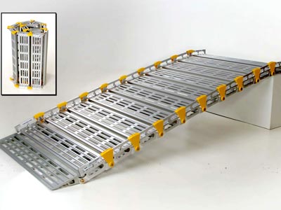 Rampes PMR industrielles e-rampe - légères, robustes et évolutives, en aluminium antidérapant_1