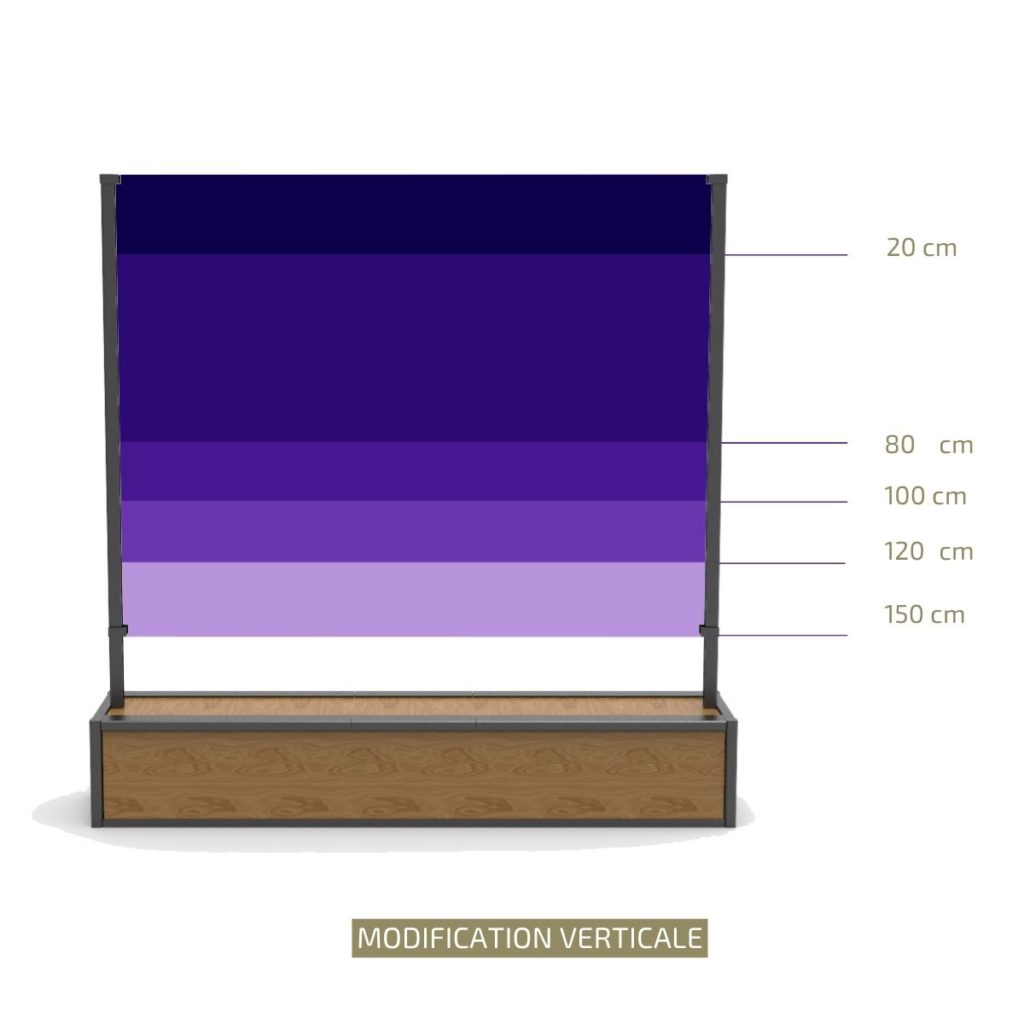 Totem d'exposition modulable extérieur, idéal pour paysage urbain - ARTY_1
