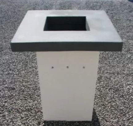 Barbecue Propane en béton réfractaire - modèle mono foyer 20L - piétement en béton armé - 2 modes de finition_1