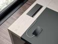 Bureau de direction VERMONT avec insert en cuir - Kesiolt_1