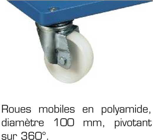 Chariot porte bac - p&p - bleu à roulettes - sku 139 462 210 24_1