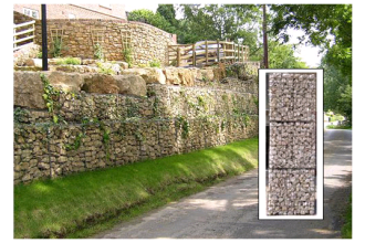 Gabions de soutènement FIMUREX - sans renforts ni élingues - panneaux électro-soudés en fils galvanisés_1
