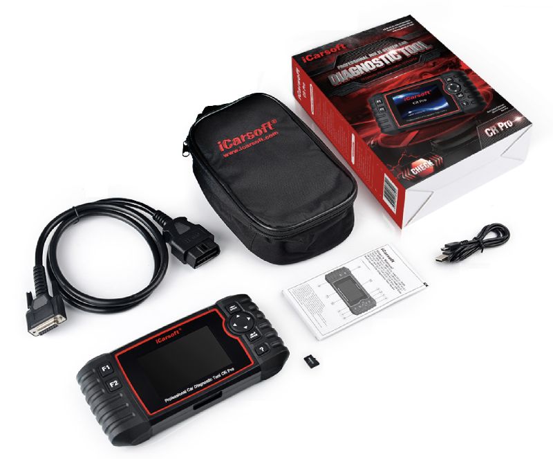 Valise diagnostic automobile multimarques iCarsoft CR PRO OBD2 – Écran 4 pouces, mise à jour gratuite et compatibilité 40 marques_1