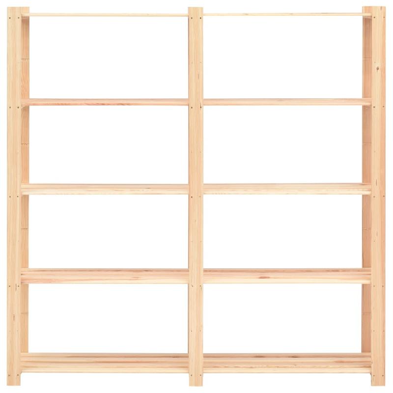 Vidaxl étagère de stockage 5 niveaux 170x38x170 cm pin solide 500 kg 286198_1