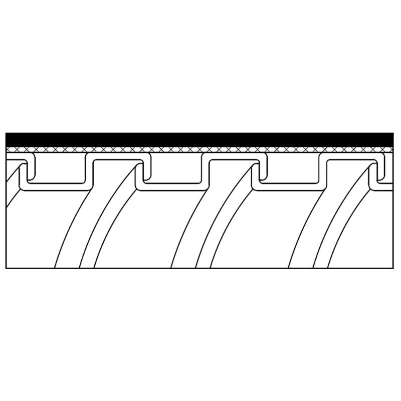 WP-S1TBP1 - Flexible métallique en acier inoxydable Kaiflex - Serrure carrée, tresse en cuivre étamé et gaine PVC_1