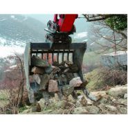 Accessoire de minipelle Uniter45 - godet squelette 600 mm