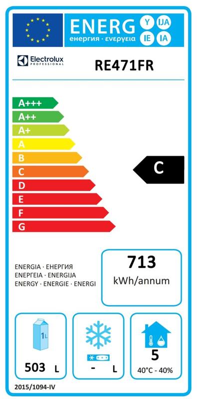 Armoire positive 1 porte Ecostore 725368 Electrolux Professional 670 litres 0/+6°C_1
