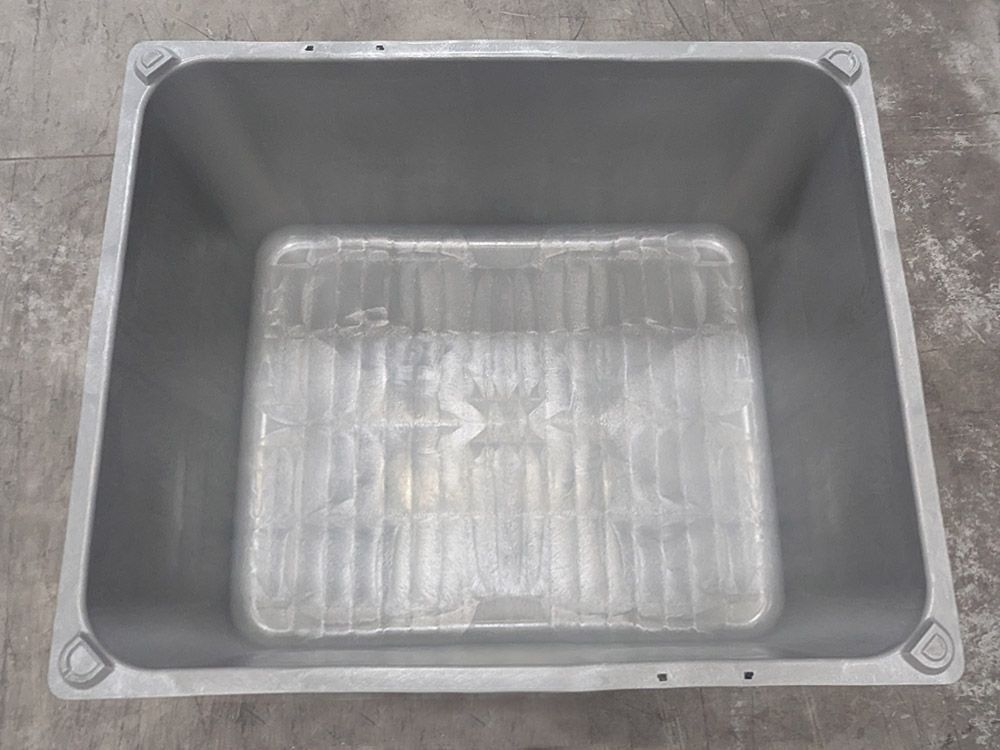 Caisse-palette en plastique homologuée ADR pour batteries au lithium - 1200x1000x740 mm - Référence CAISSE610-ADR_1