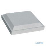 Chapeau de pilier plat double couronnement - chapeau de poteau - weser - 32 x 32 x 7 cm à  50 x 50 x 6 cm_1